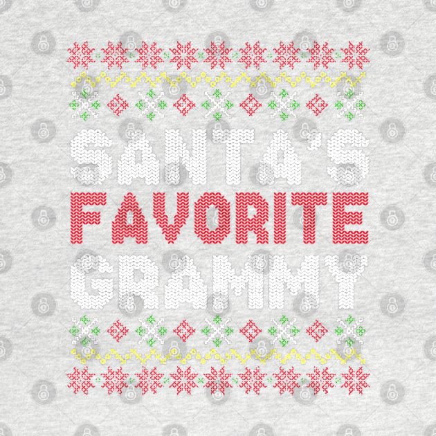 Santa's Favorite Grammy Ugly Christmas Sweater Pattern by E